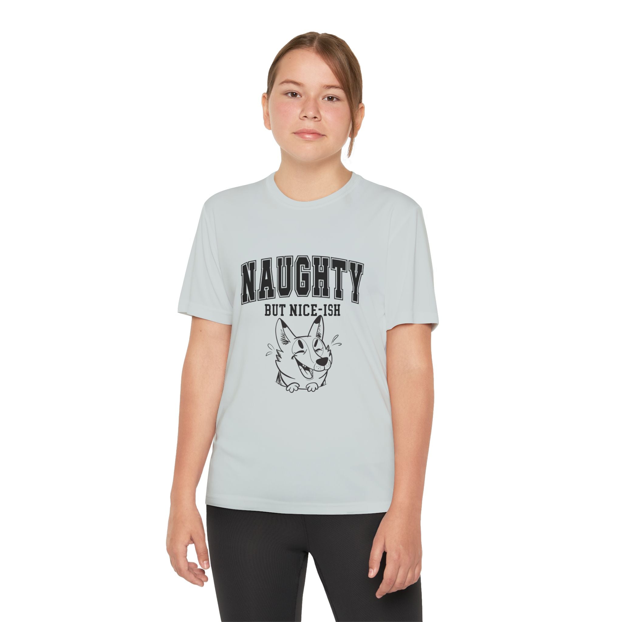 Youth Tee - "Naughty But Nice-ish" Graphic Shirt