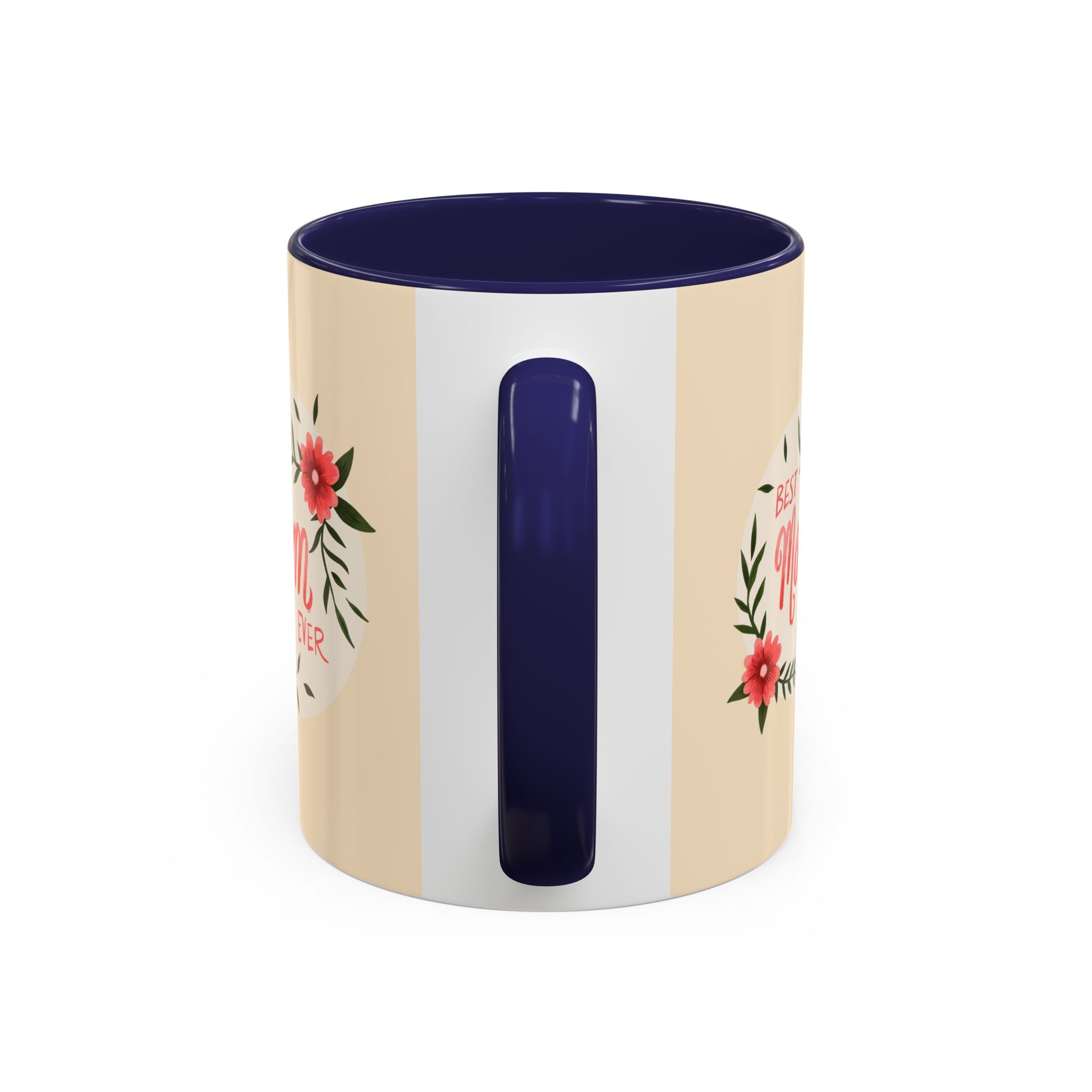 Best Mom Ever Coffee Mug — Cute Dachshund with Tulips
