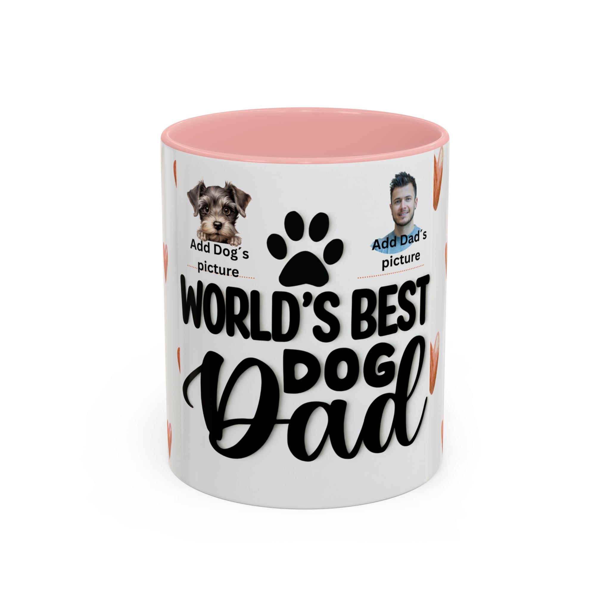 Personalised "World's Best Dog Dad" Coffee Mug — Custom Pet & Owner Photo