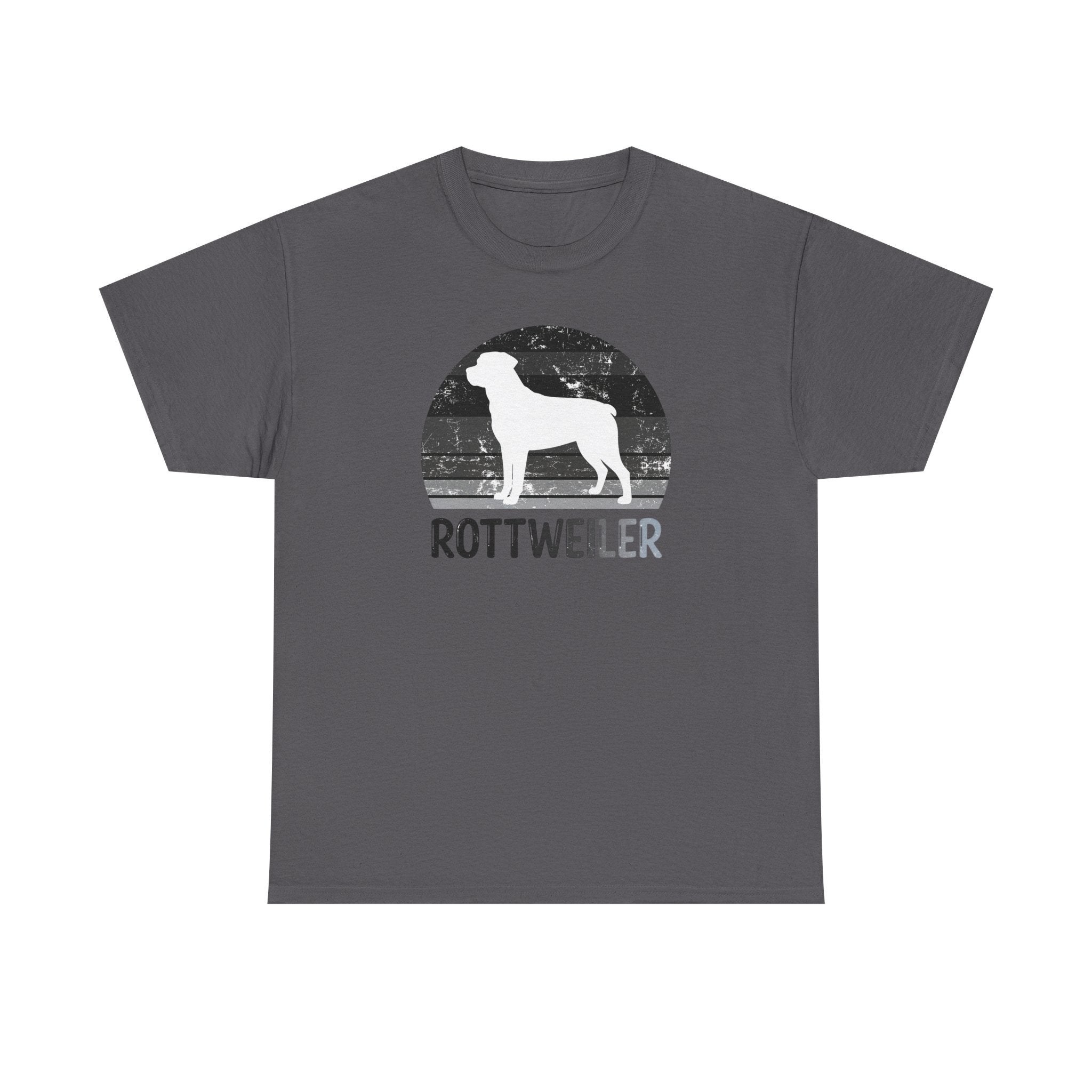Rottweiler Retro Sunset T-Shirt – Unisex Dog Lover Graphic Tee