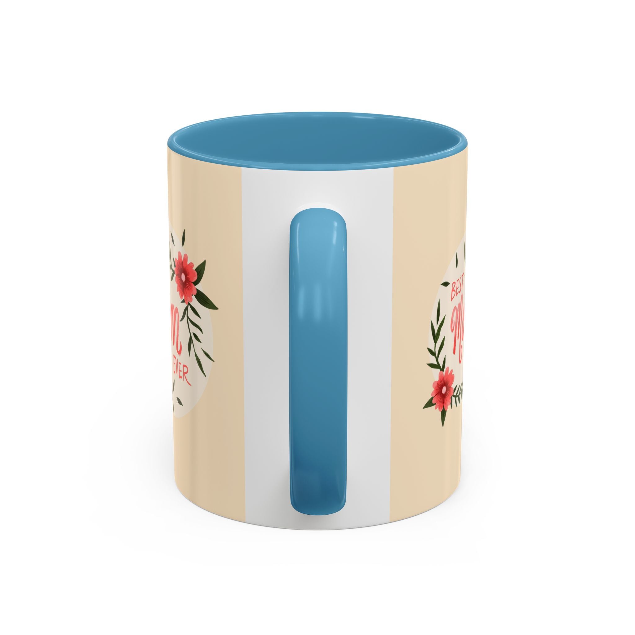 Best Mom Ever Coffee Mug — Cute Dachshund with Tulips