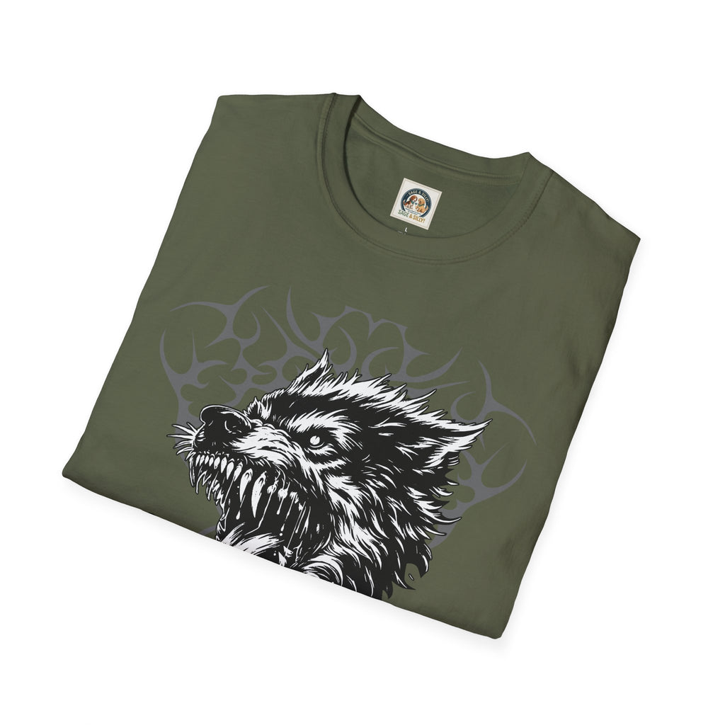 Angry Wolf Graphic T-Shirt — "This Is My Friendly Side"