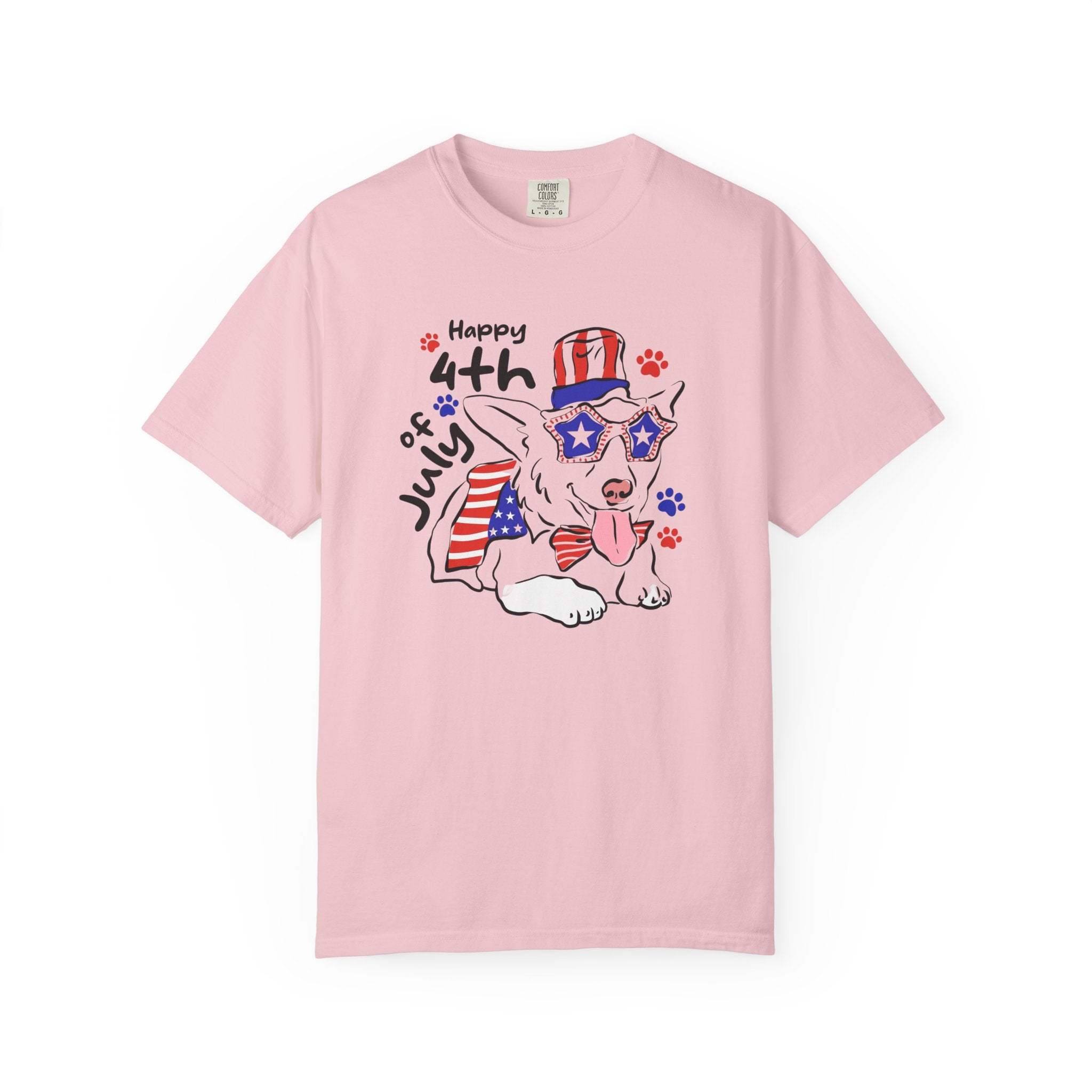 4th of July Dog T-Shirt — Patriotic Pup Graphic Tee