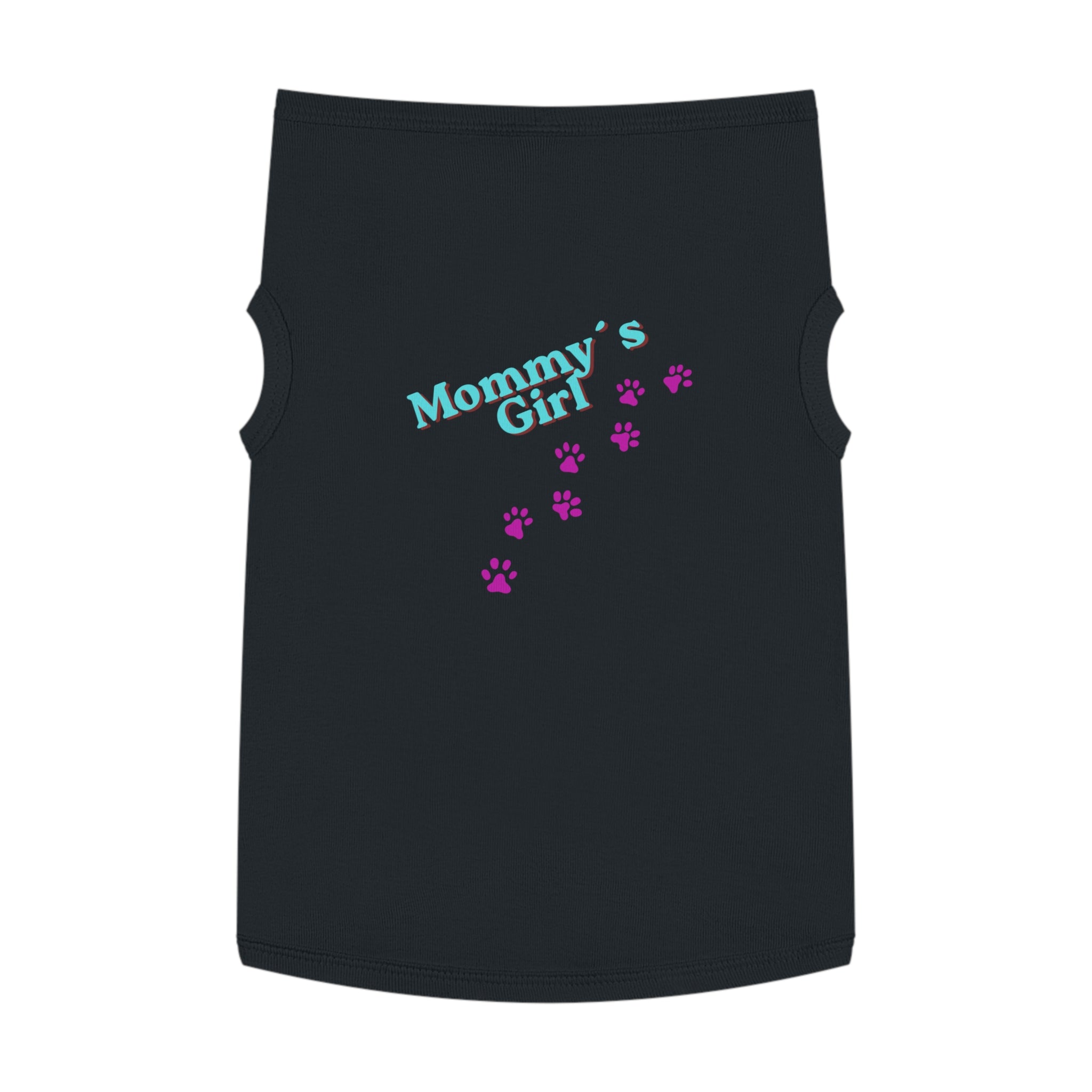 Mommy's Girl Pet Tank Top — Cute Paw Print Dog Shirt for Small Dogs & Puppies