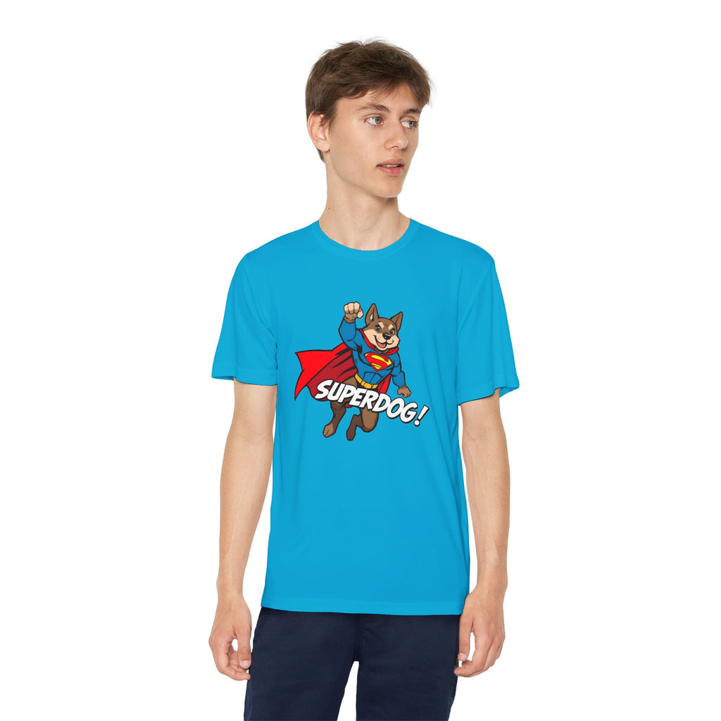 Kids Superdog T-Shirt — Youth Superhero Dog Tee ("SUPERDOG!")