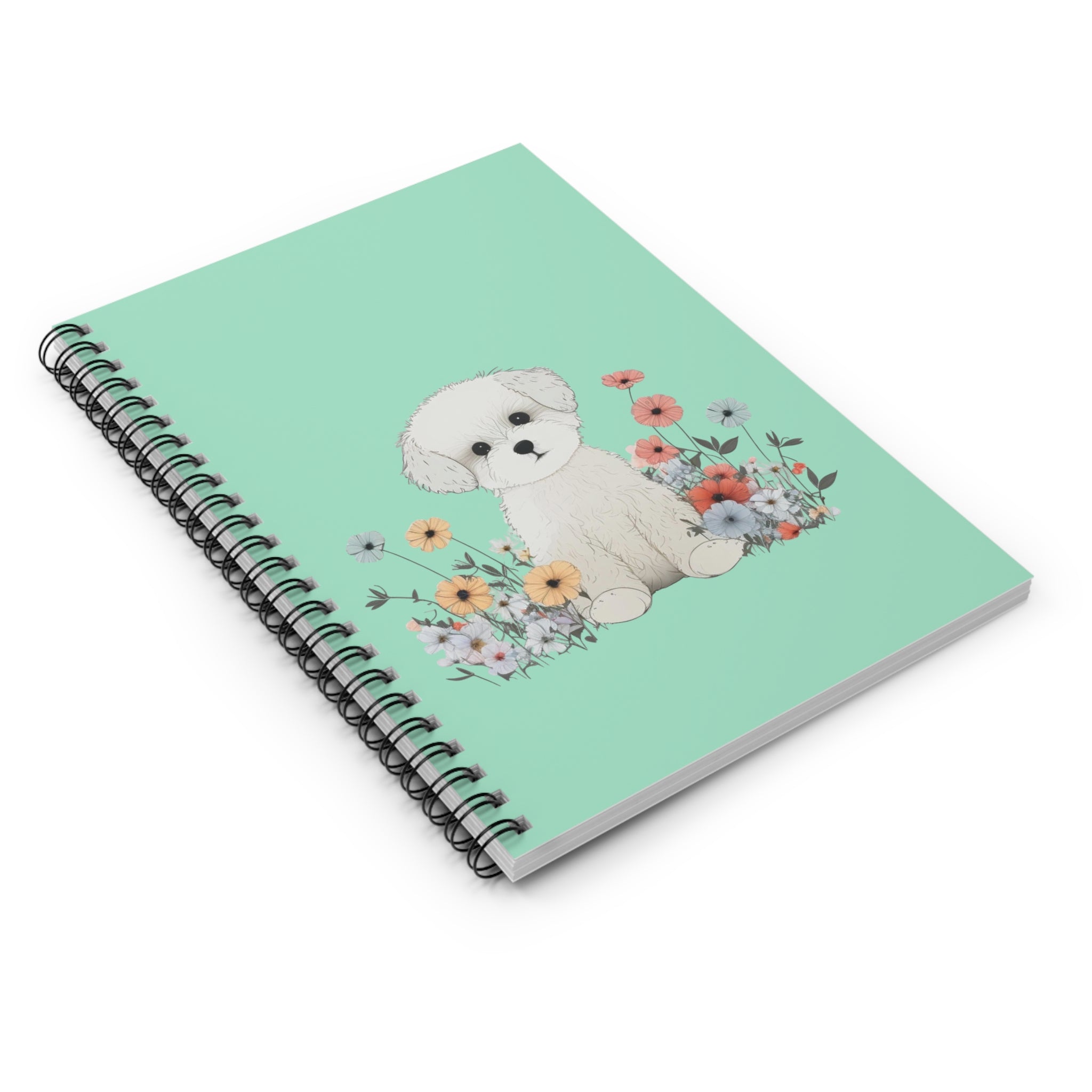 Notebook — "white puppyJournal