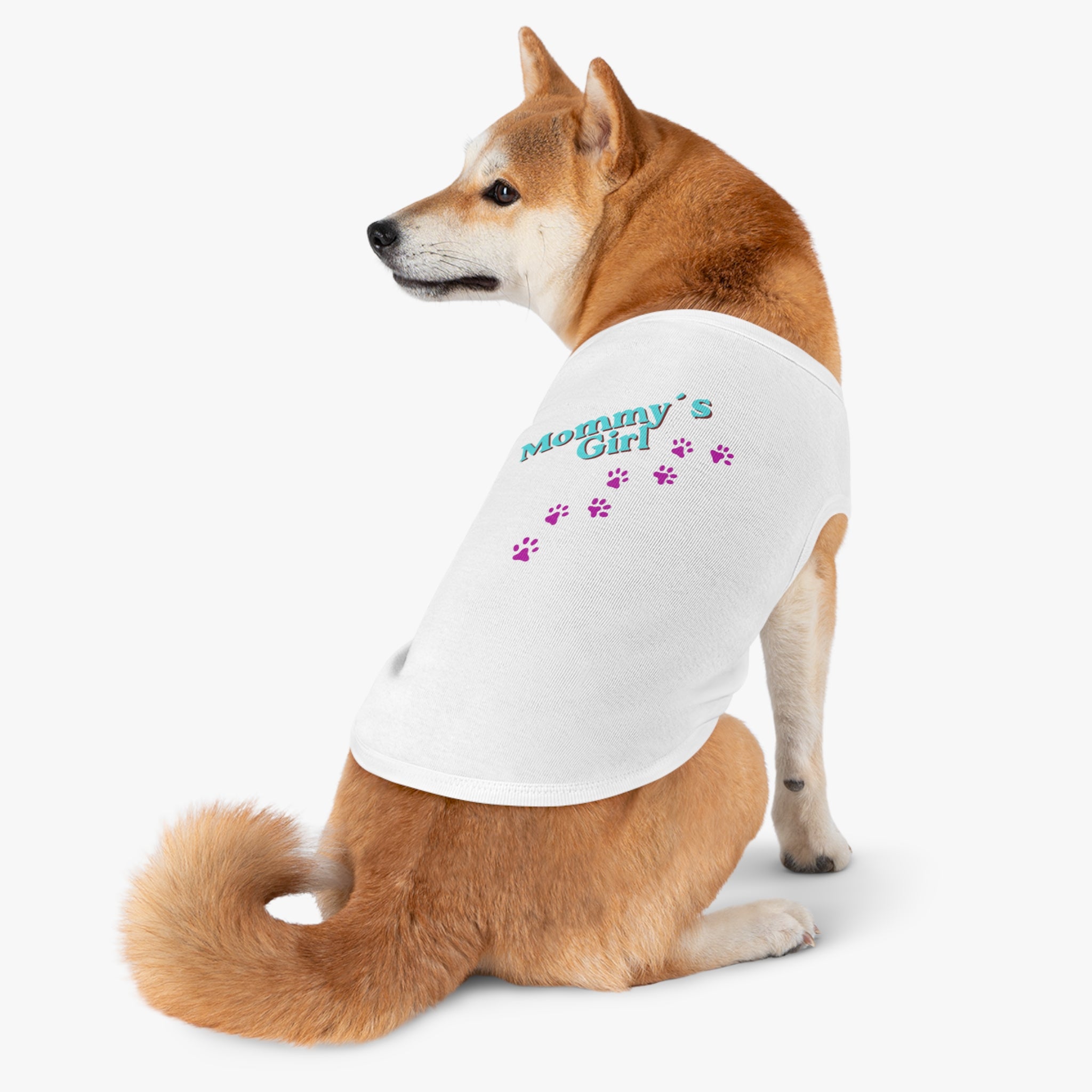 Mommy's Girl Pet Tank Top — Cute Paw Print Dog Shirt for Small Dogs & Puppies