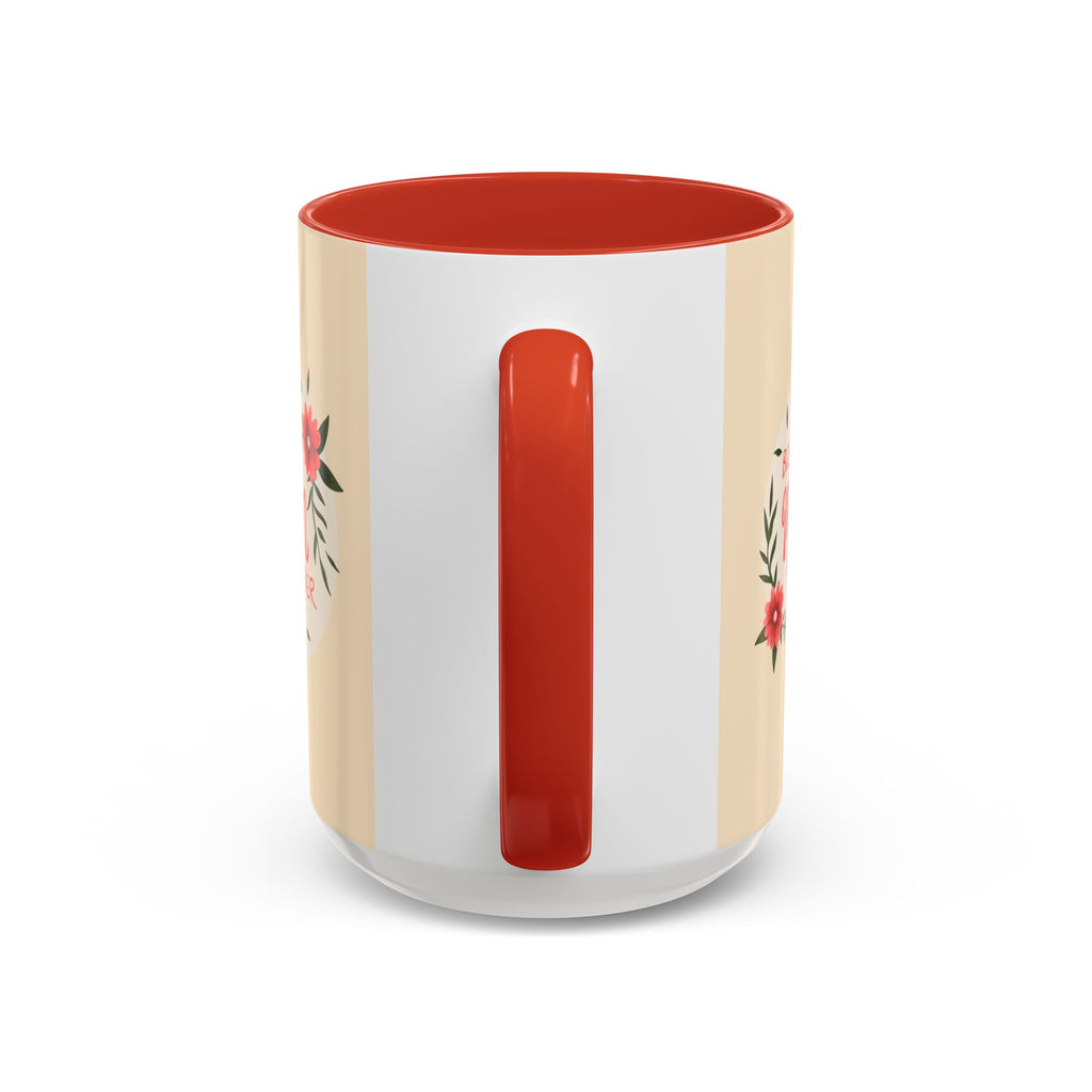 Best Mom Ever Coffee Mug — Cute Dachshund with Tulips