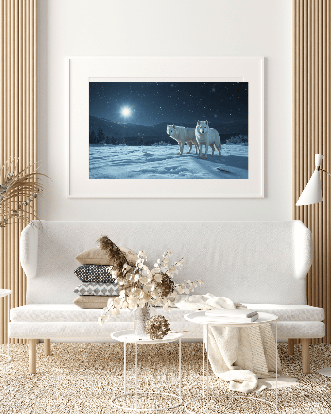 Arctic Wolves Poster – Printable Wall Art, Instant Download Wildlife Print for Modern Home Decor