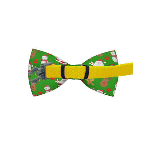 Christmas Festive Green Dog Bow Tie — Holiday Style for Pups