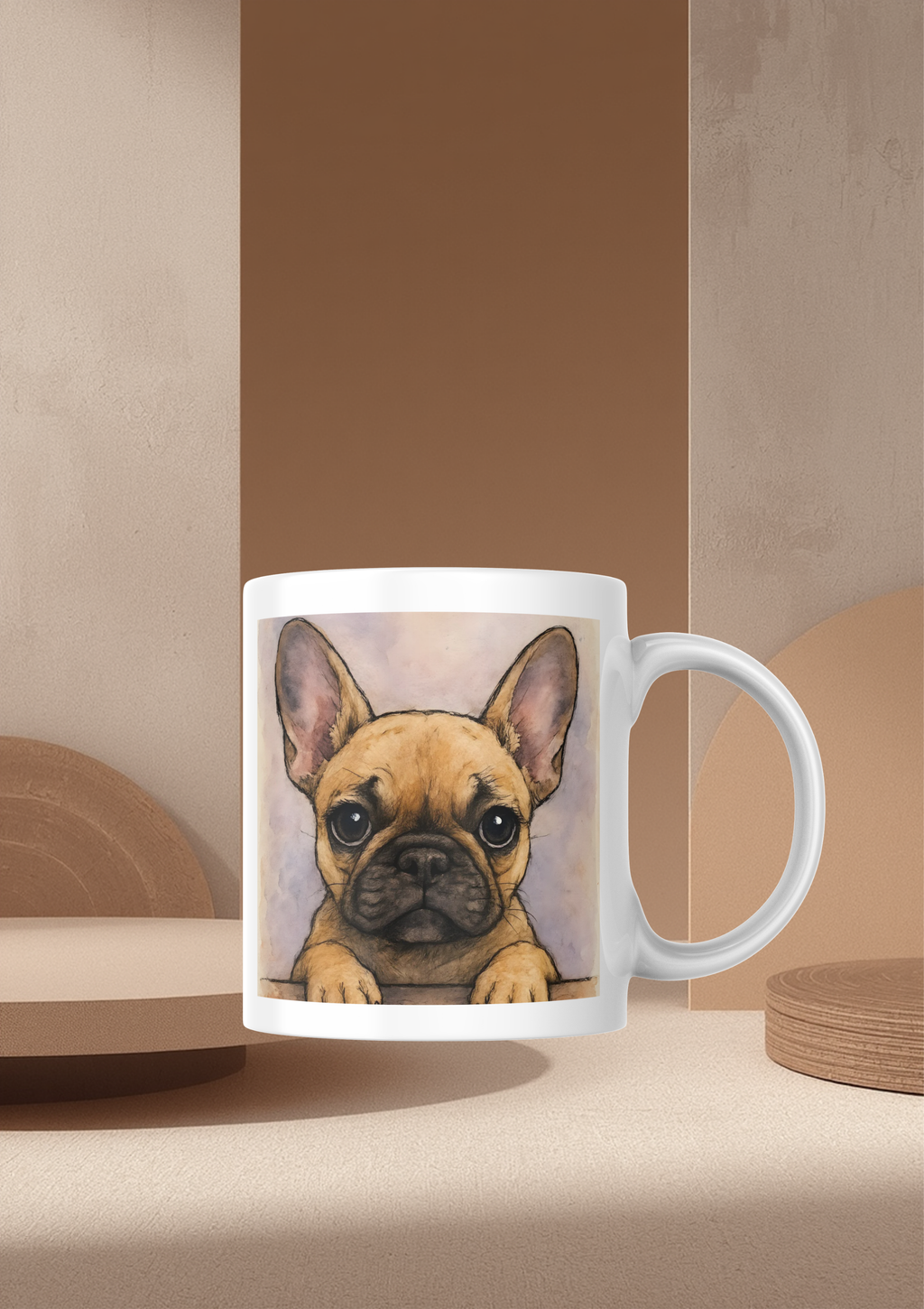 Frenchie Watercolour Portrait – Downloadable Wall Art