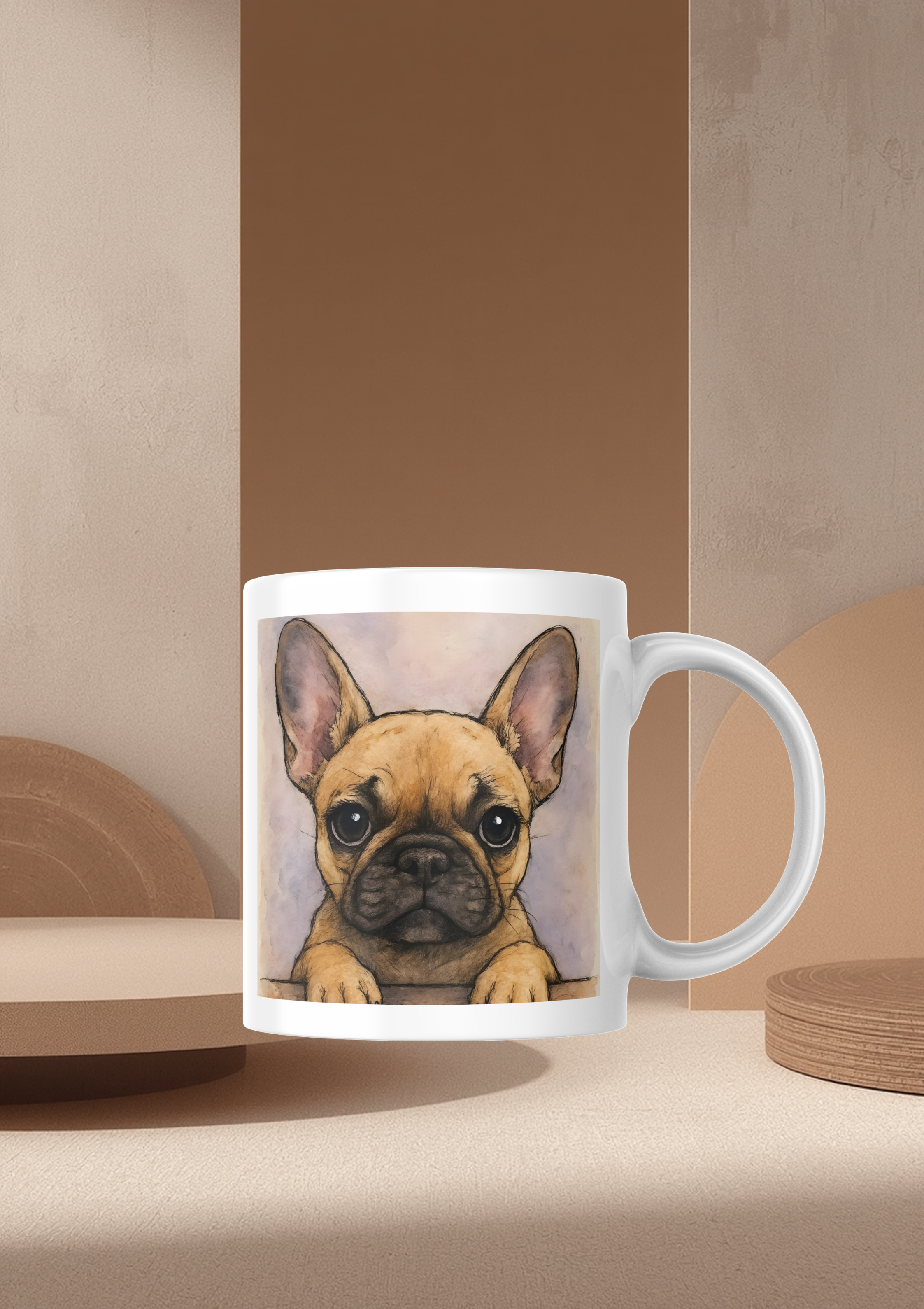 Frenchie Watercolour Portrait – Downloadable Wall Art