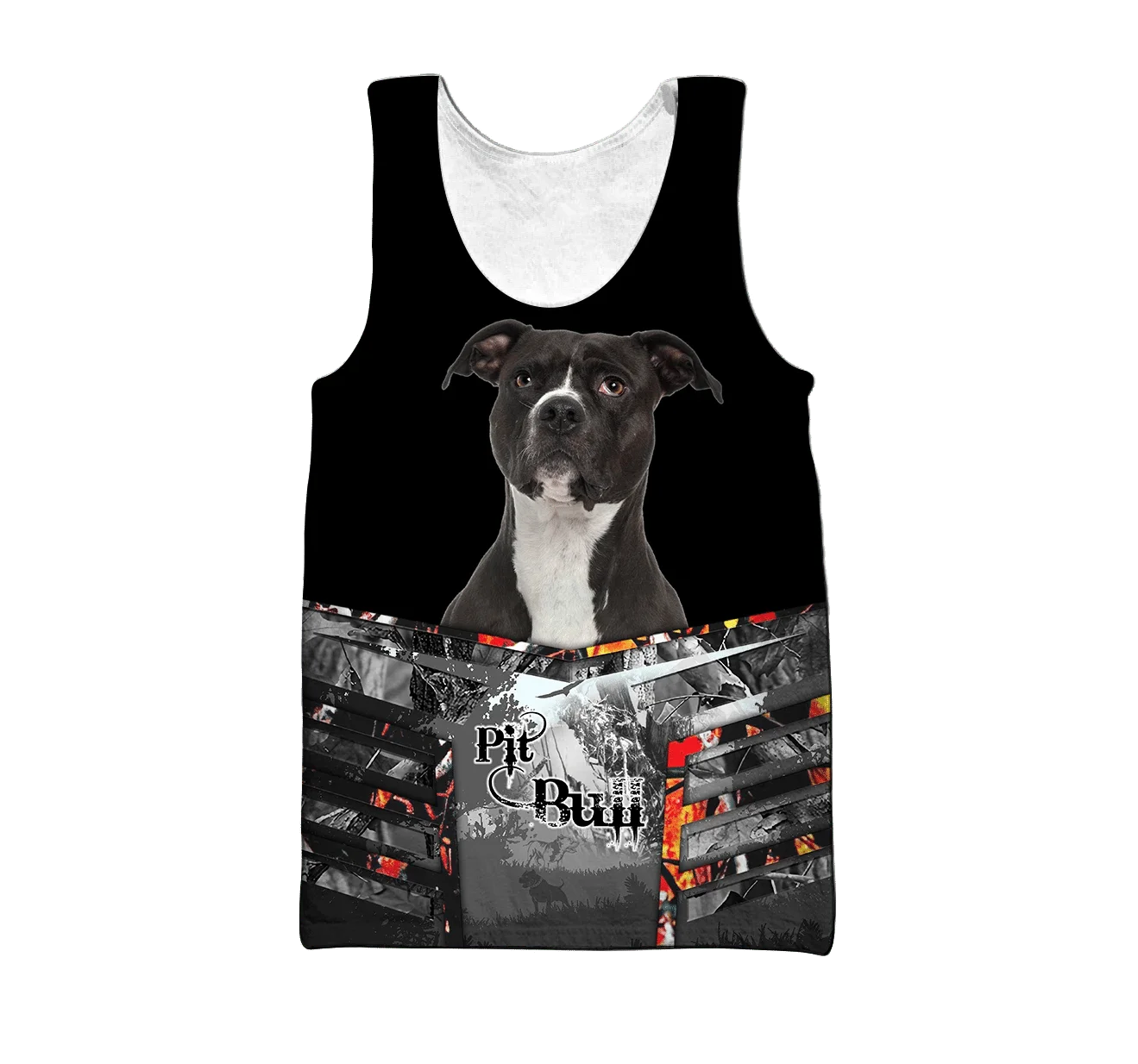 Pitbull Love 3D All-Over Print Tank Top | Dog Lover Sleeveless Shirt