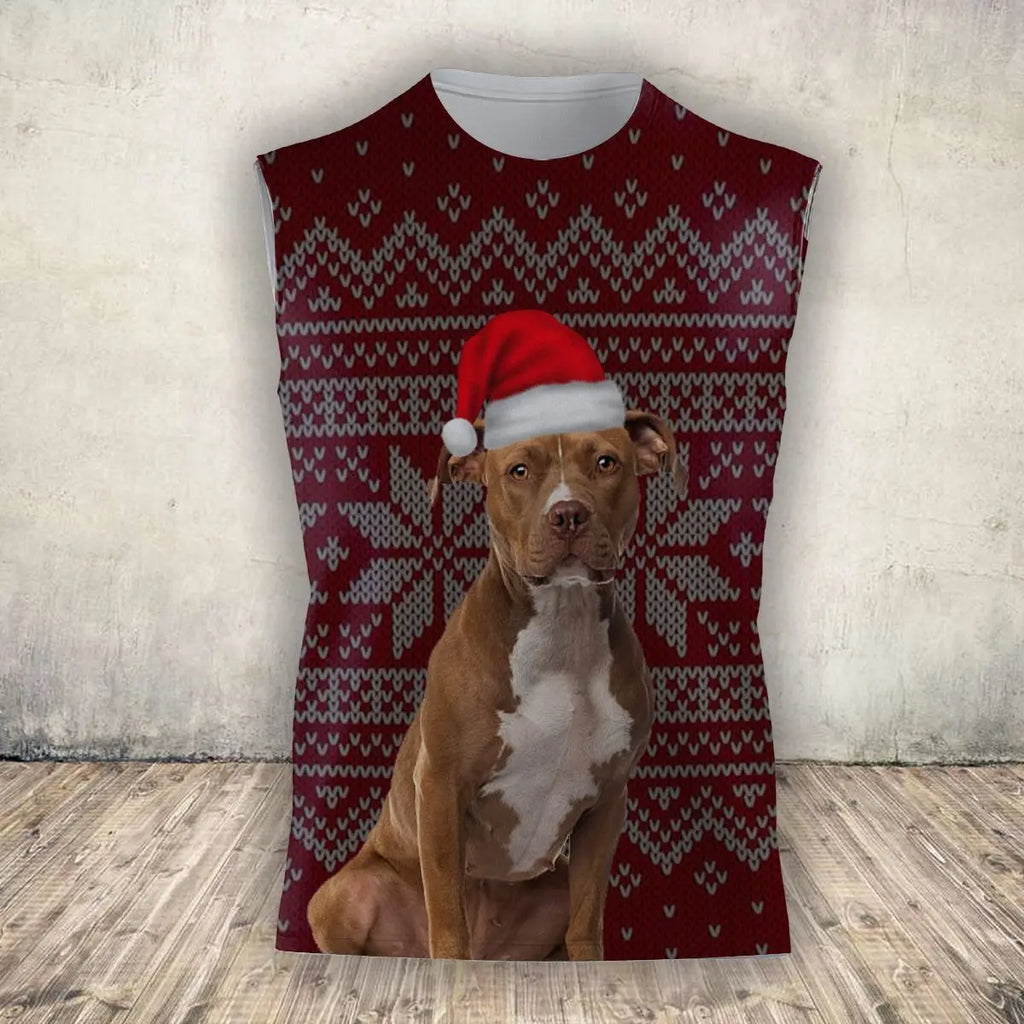 Pitbull Love 3D All-Over Print Tank Top | Dog Lover Sleeveless Shirt