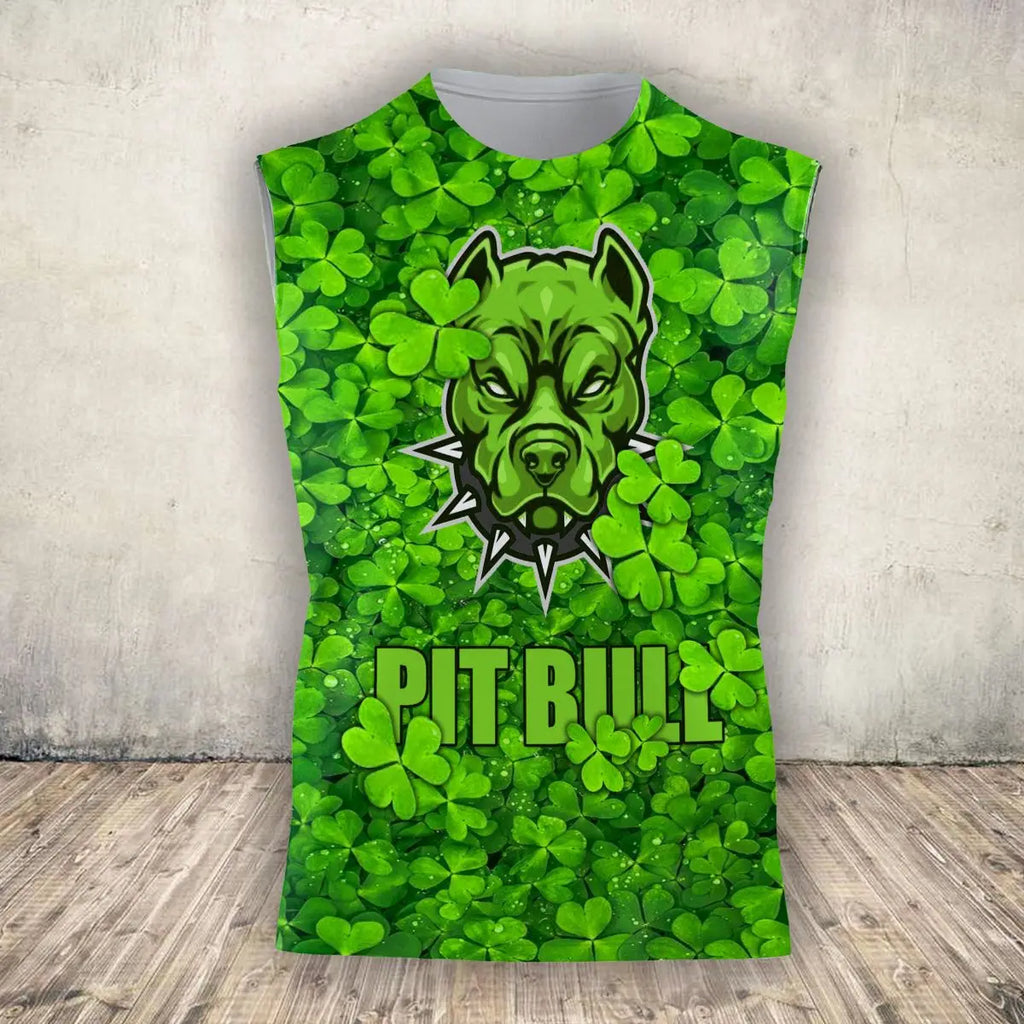 Pitbull Love 3D All-Over Print Tank Top | Dog Lover Sleeveless Shirt
