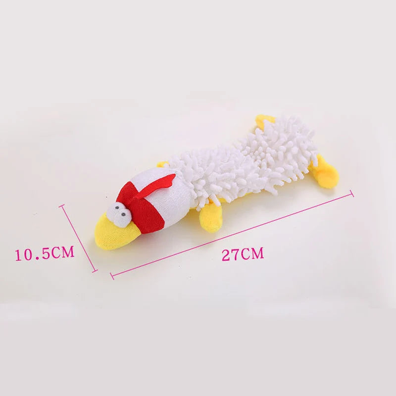 Squeaky Plush Animal Toy for Small Dogs – Cute Fleece Chew Toy for Puppies