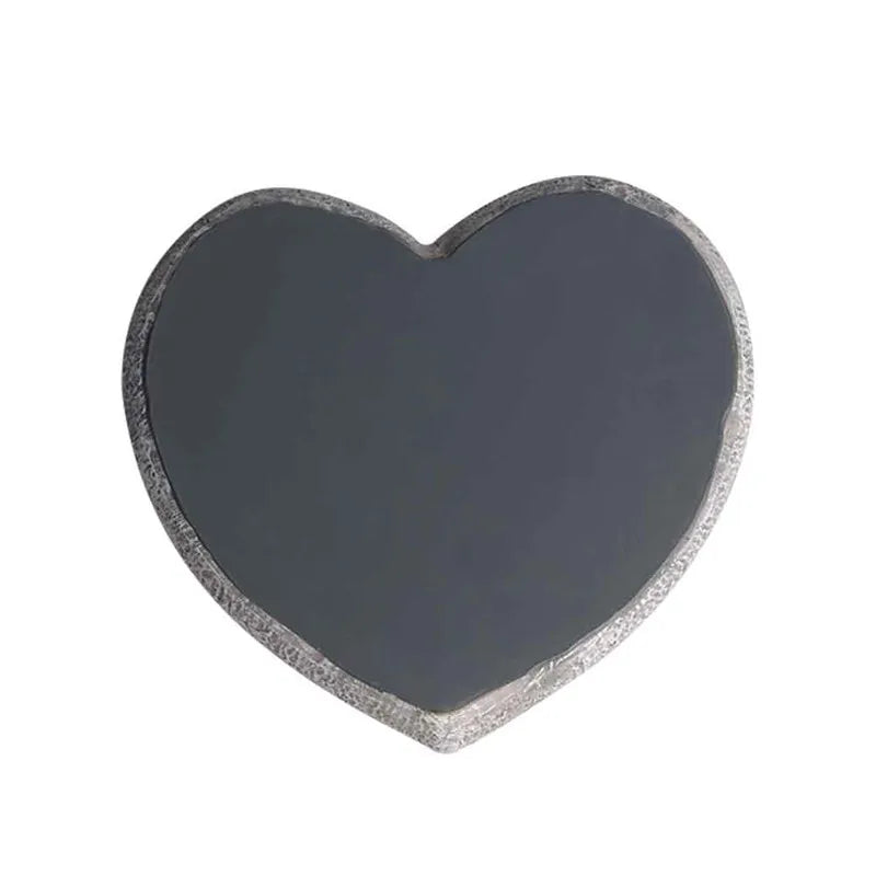Pet Memorial Heart-Shaped Paw Print Stone – Indoor & Outdoor Grave Marker for Dogs & Cats