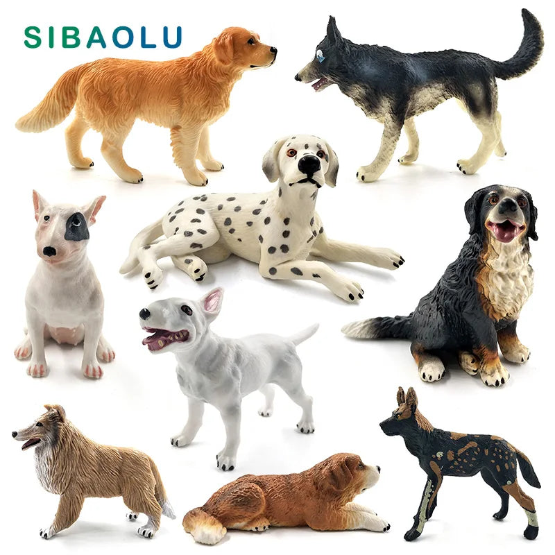 Dog Breed Figurine | Miniature Dog Statue for Home Decor & Bonsai Gardens