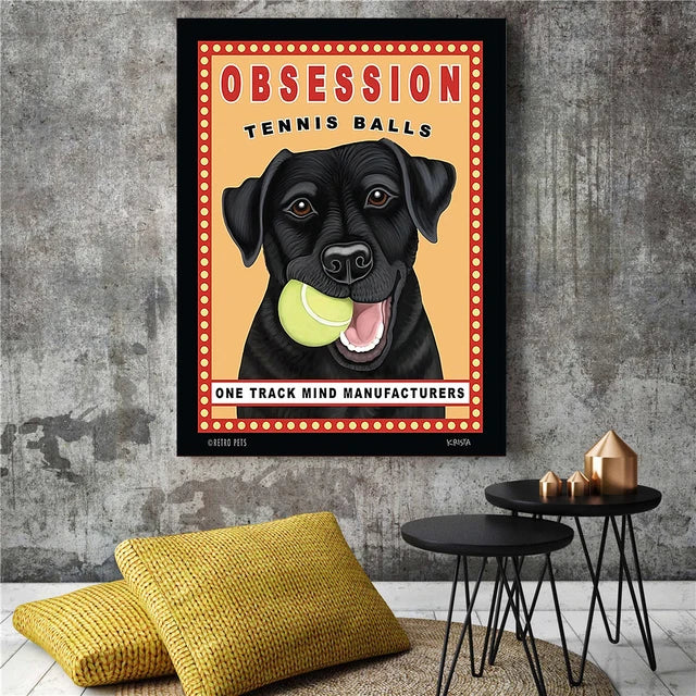 Dog Canvas Wall Art Print — Unframed Poster for Dog Lovers