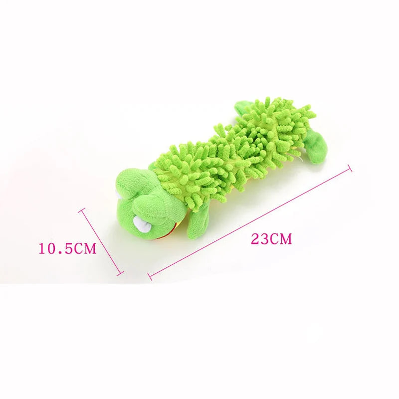 Squeaky Plush Animal Toy for Small Dogs – Cute Fleece Chew Toy for Puppies