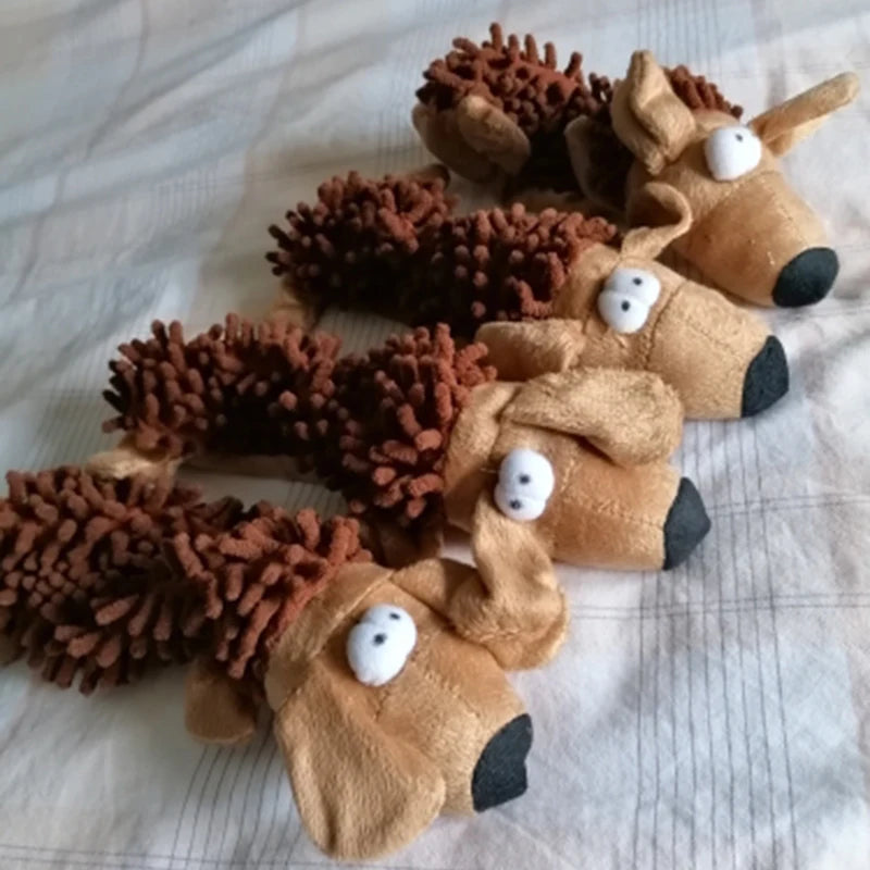 Squeaky Plush Animal Toy for Small Dogs – Cute Fleece Chew Toy for Puppies