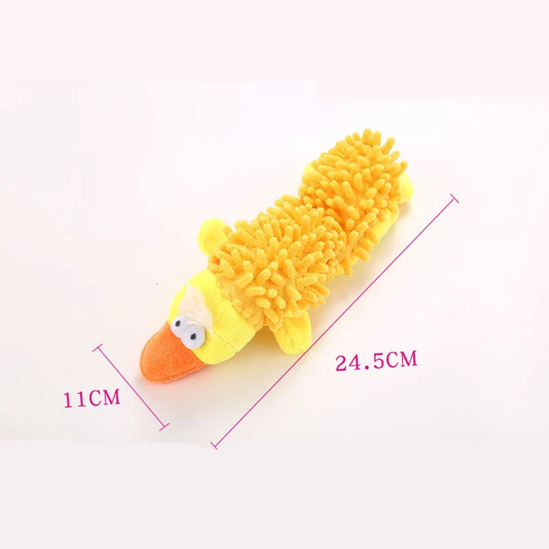 Squeaky Plush Animal Toy for Small Dogs – Cute Fleece Chew Toy for Puppies