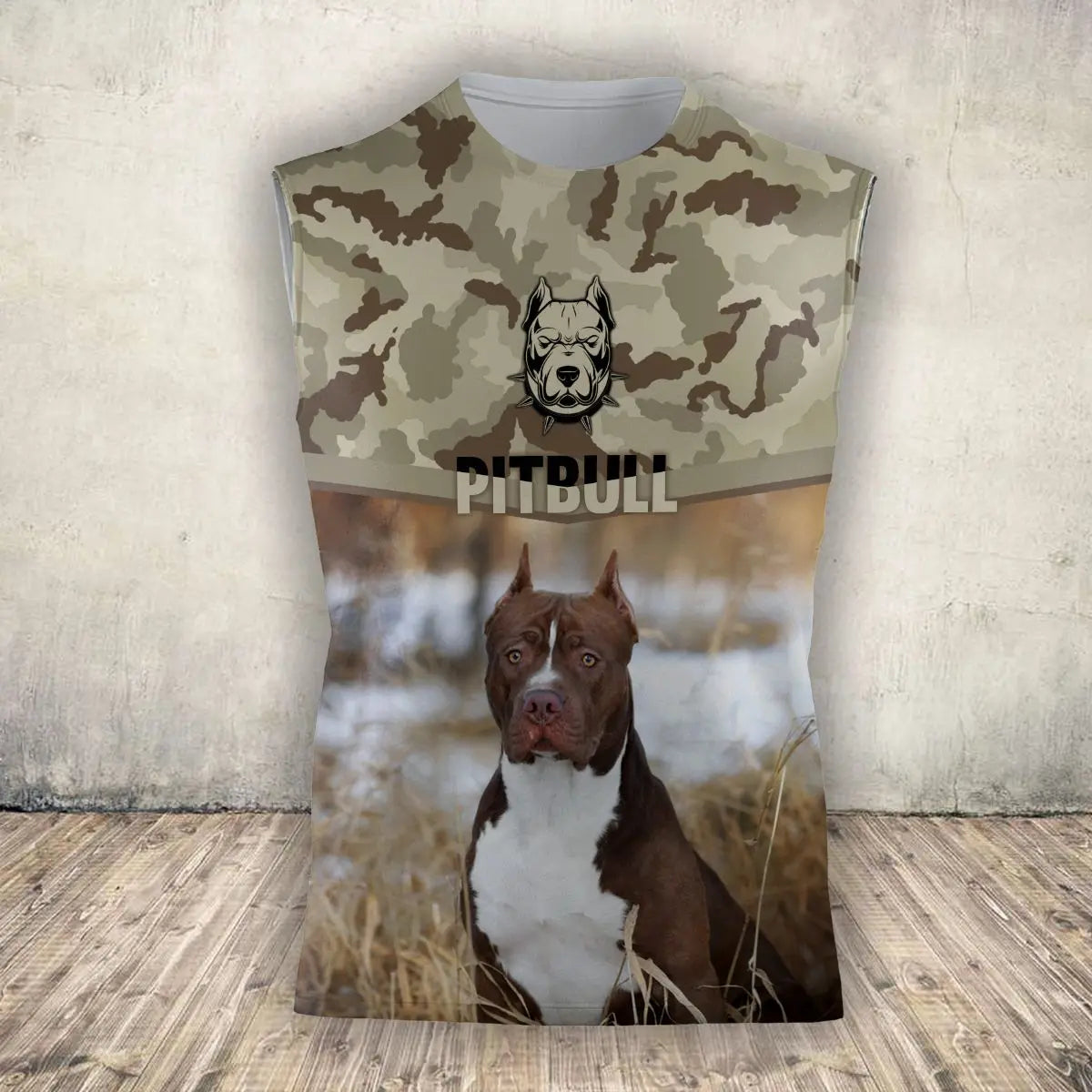 Pitbull Love 3D All-Over Print Tank Top | Dog Lover Sleeveless Shirt