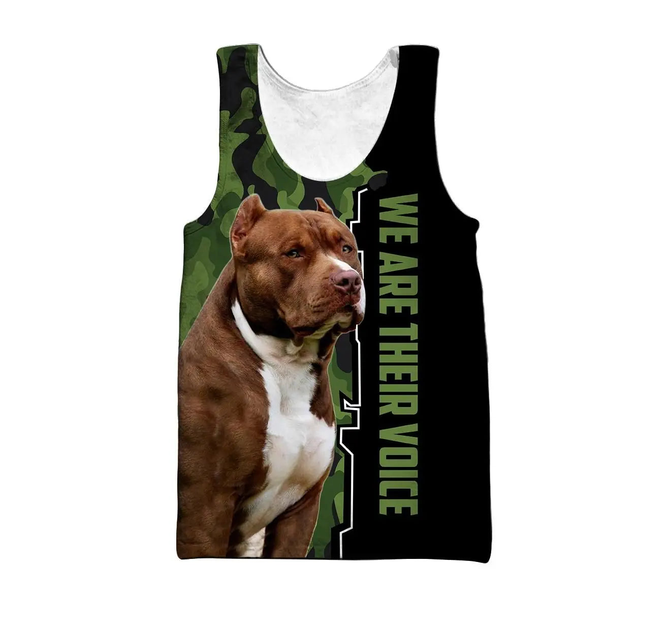 Pitbull Love 3D All-Over Print Tank Top | Dog Lover Sleeveless Shirt