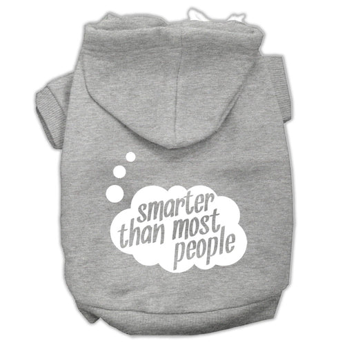 Smarter Than Most People Pet Hoodie — Grey (3XL)