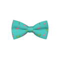 Flamingo & Palm Tree Dog Bow Tie — Miami Vice Style