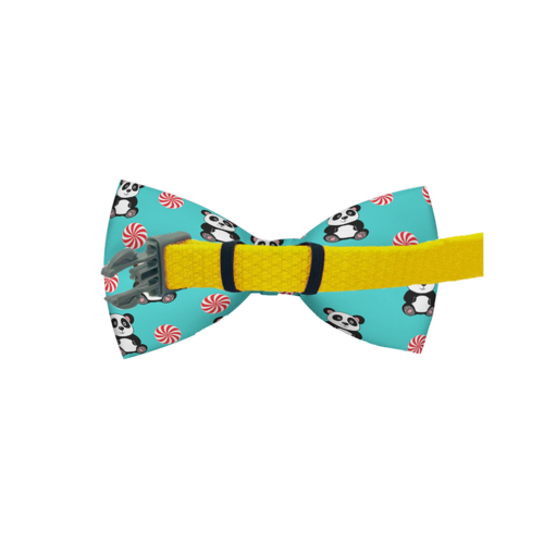 Peppermint Panda Dog Bow Tie — Cool Blue Style for Dogs