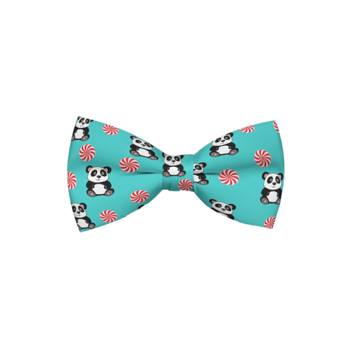 Peppermint Panda Dog Bow Tie — Cool Blue Style for Dogs
