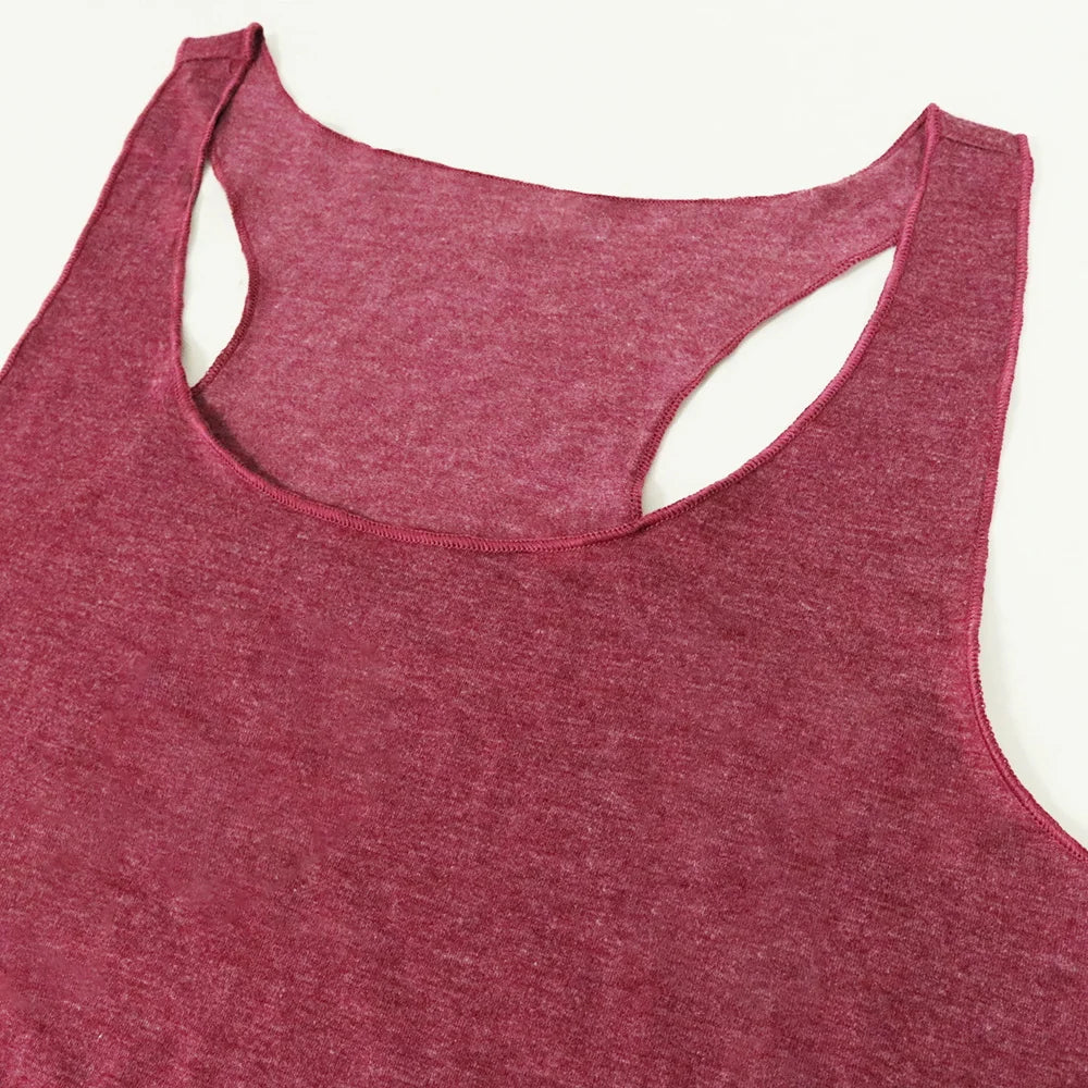 Dog Paw Heart Racerback Tank Top — Casual Graphic Tee for Dog Lovers