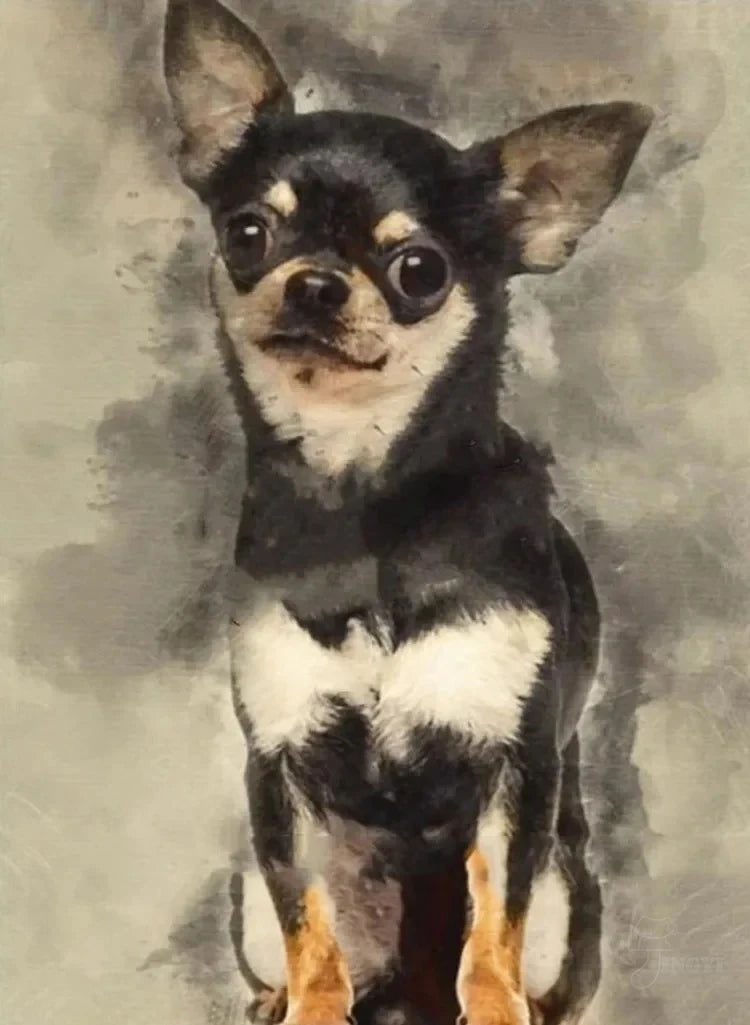 Chihuahua 5D Diamond Painting Kit — DIY Mosaic Embroidery Art for Dog Lovers