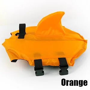 Shark Fin Dog Life Jacket – Adjustable Swimming Safety Vest with Rescue Handle