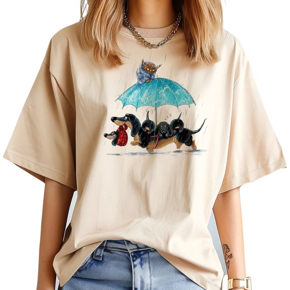 Funny Dachshund Print T-Shirt – Cute Dog Lover Tee