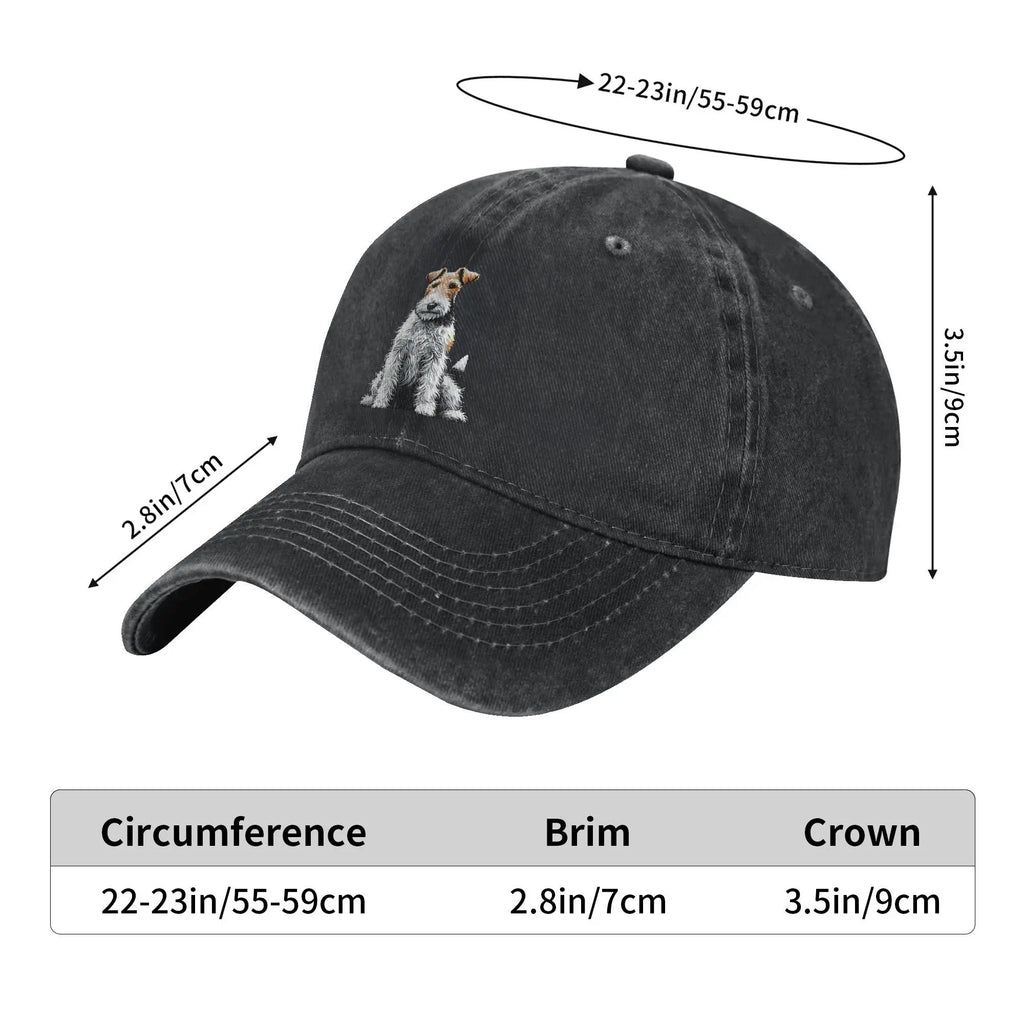 Wire Fox Terrier Baseball Cap — Unisex Trucker Hat