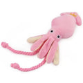 Squeaky Octopus Cotton Rope Dog Toy – Interactive Chew Toy for Teeth Cleaning