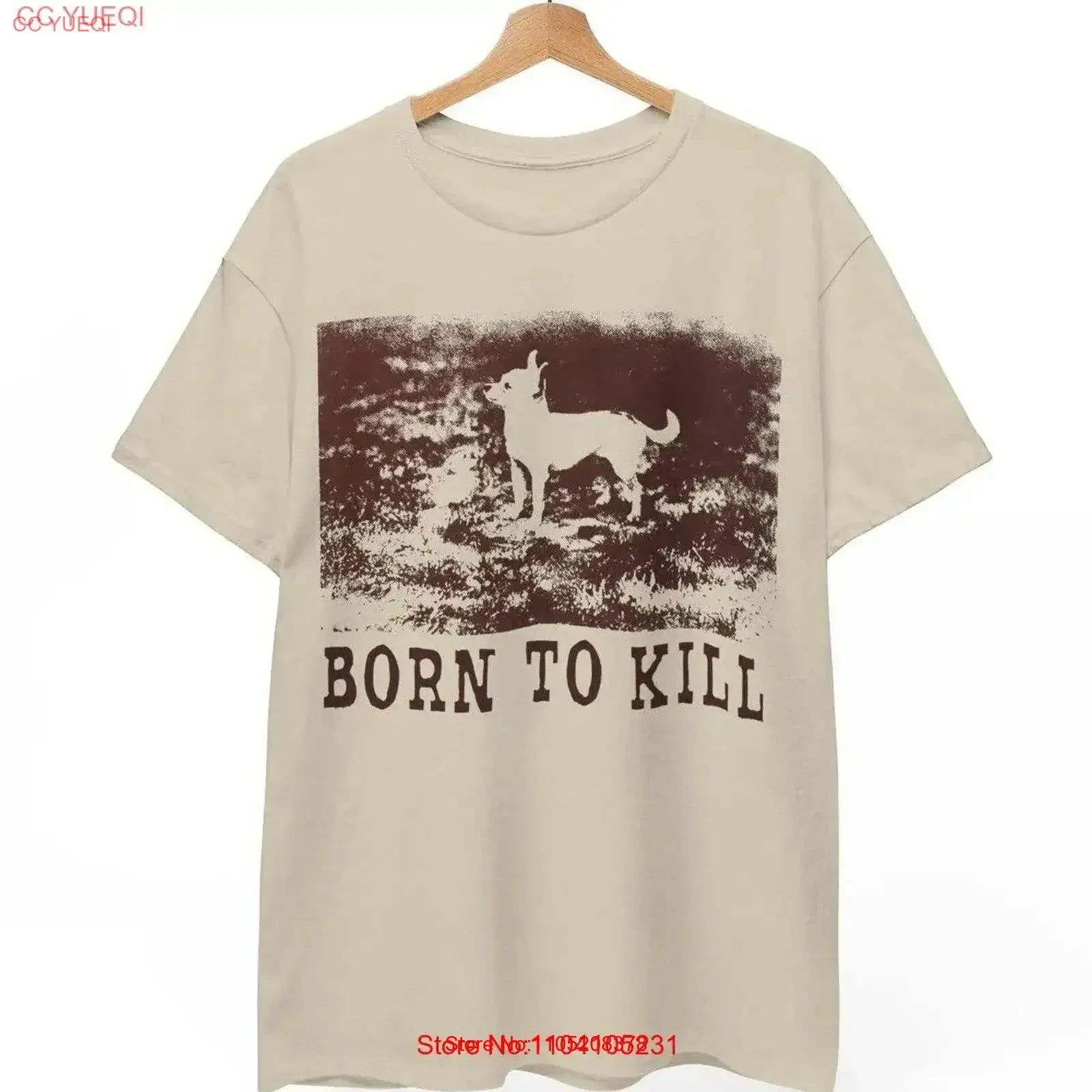 Chihuahua "Born to Kill" Vintage Washed Tee — Unisex Graphic T-Shirt