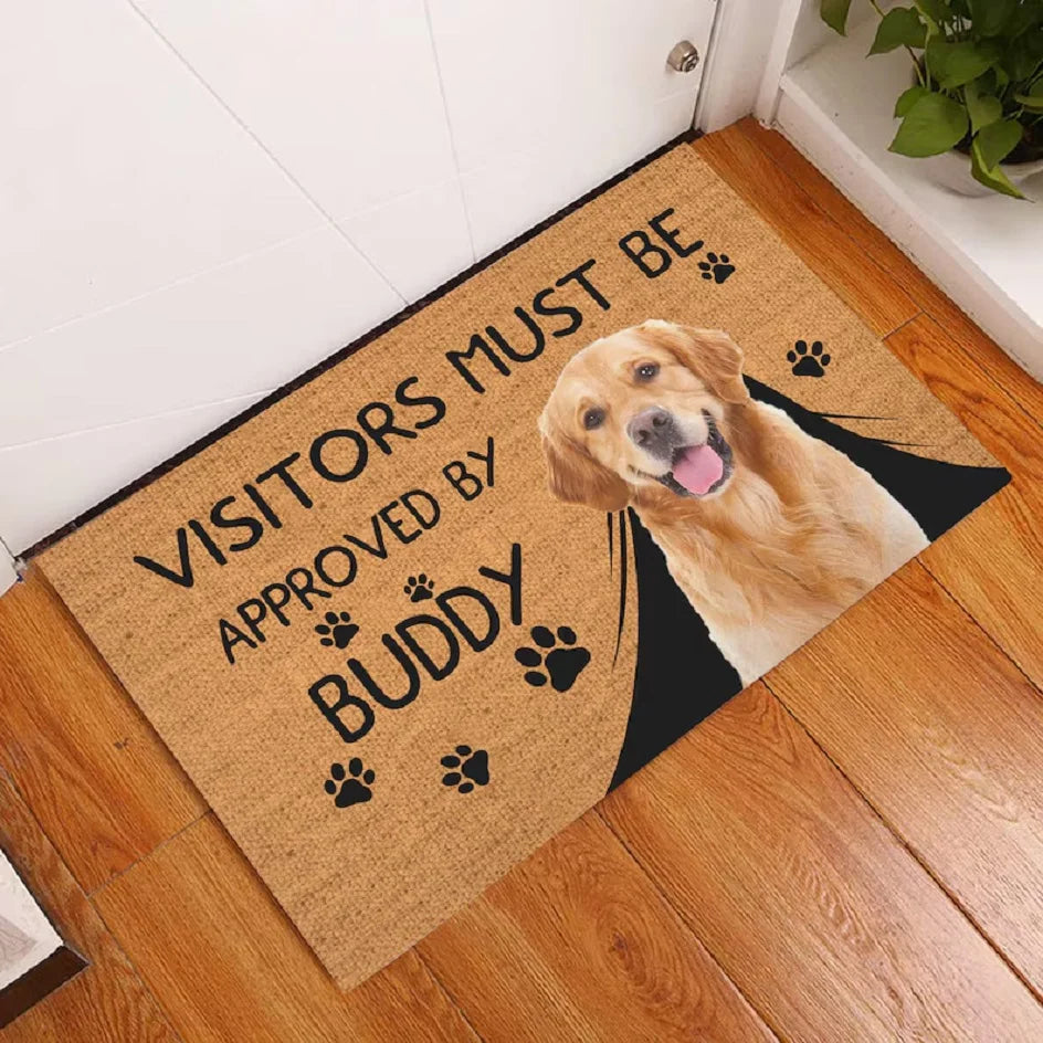 Custom Dog Doormat — Personalized Welcome Mat for Dog Lovers