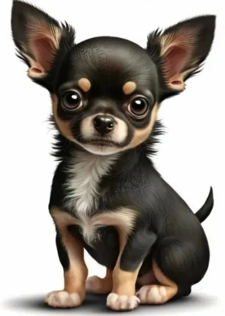 Chihuahua 5D Diamond Painting Kit — DIY Mosaic Embroidery Art for Dog Lovers