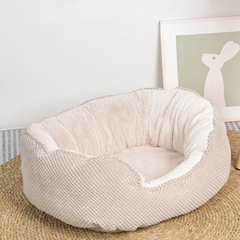 Cloud Nine Wave Sofa Dog Bed — Plush Four-Season Pet Lounger