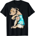 Pitbull I Love Dad Tattoo T-Shirt