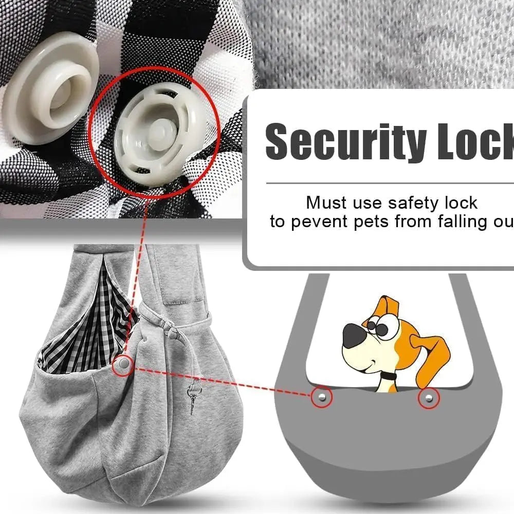 Dog Carrier Sling — Hands-Free Pet Sling for Small Dogs & Cats
