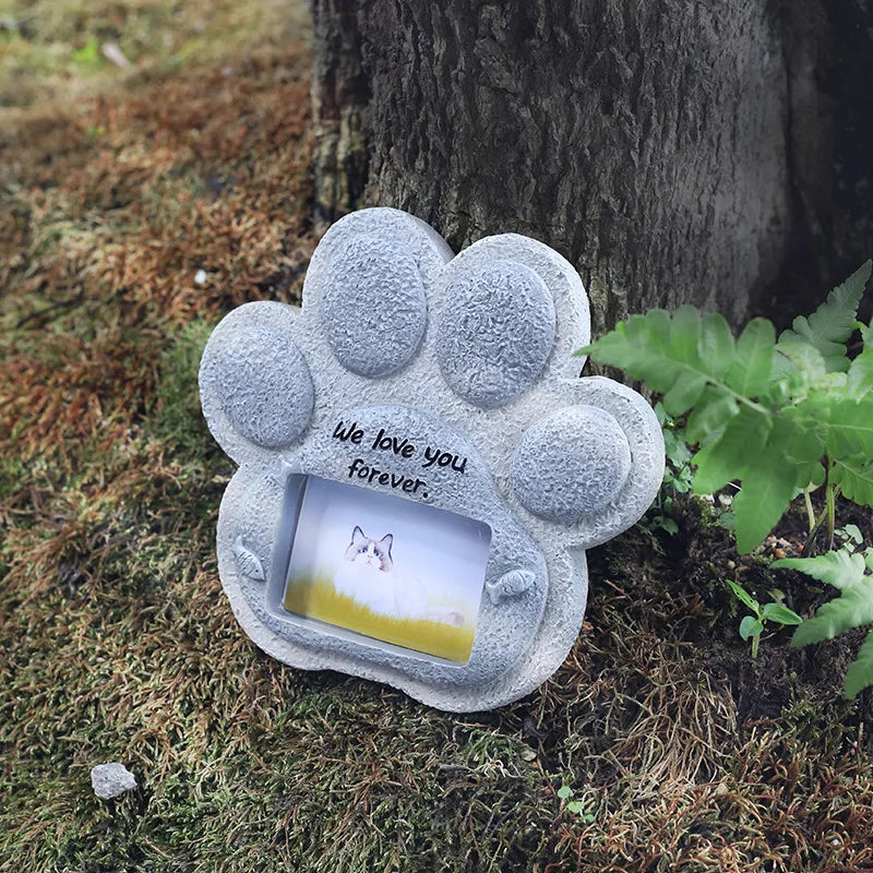 Pet Memorial Resin Tombstone – Desktop Ornament for Dogs, Cats & Small Animals