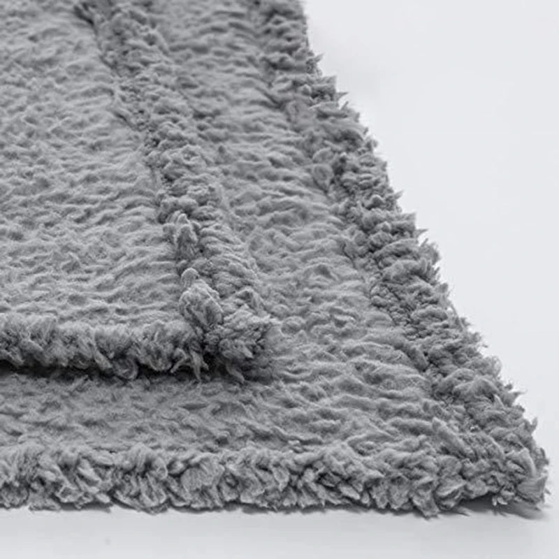 Velvet Warmth Pet Blanket — Soft Coral Fleece Mat for Dogs & Cats