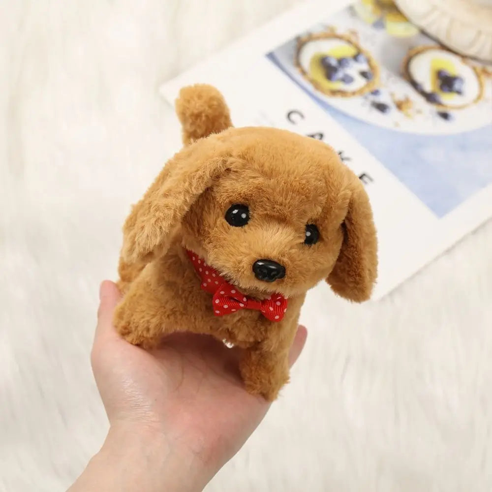 Interactive Plush Robot Puppy Toy — Walking, Barking & Tail Wagging