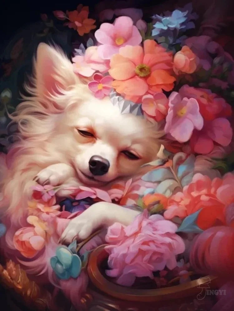 Chihuahua 5D Diamond Painting Kit — DIY Mosaic Embroidery Art for Dog Lovers