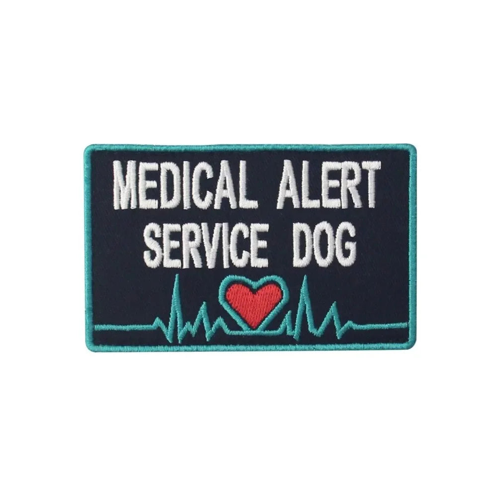 Service Dog Embroidery Patch – Do Not Pet, Medical Alert & Tactical Hook & Loop Patches