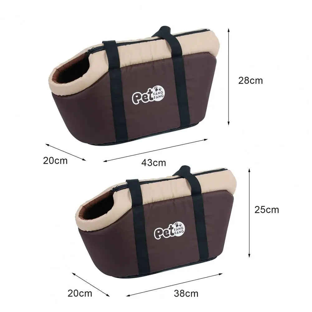 Soft-Sided Pet Carrier Bag — Breathable Travel Tote for Small Dogs & Cats